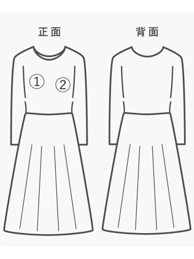 商品画像：18SS/ハイネックリブニットシアーワンピース/1/ウール/BLK/YV-D11-804 8