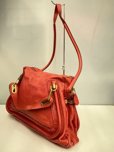 商品画像：PARATY/ショルダーバッグ/レザー/RED/無地 2