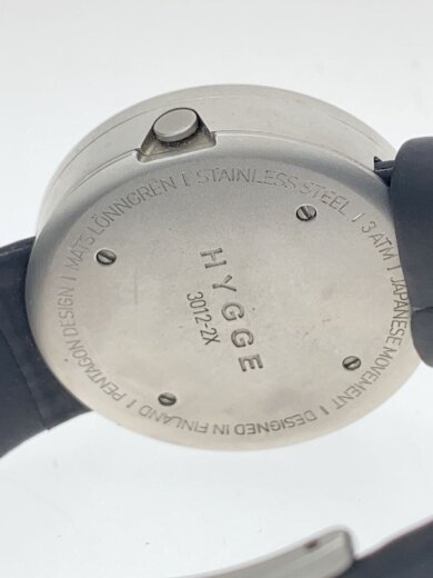 商品画像：HYGGE/クォーツ腕時計/アナログ/ラバー/WHT/BLK/SS/3012-2X 3