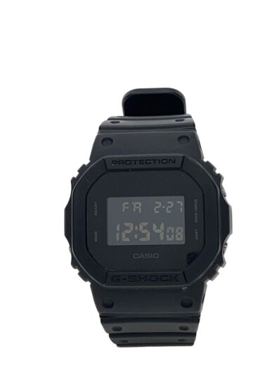 商品画像：クォーツ腕時計/アナログ/ラバー/BLK/BLK/DW-5600BB// 1