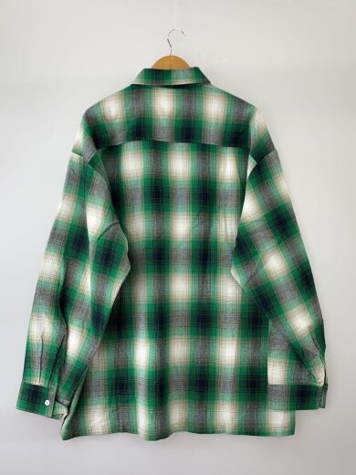 商品画像：LA HOOD/USA製/長袖シャツ/--/--/GRN/オンブレCK// 2