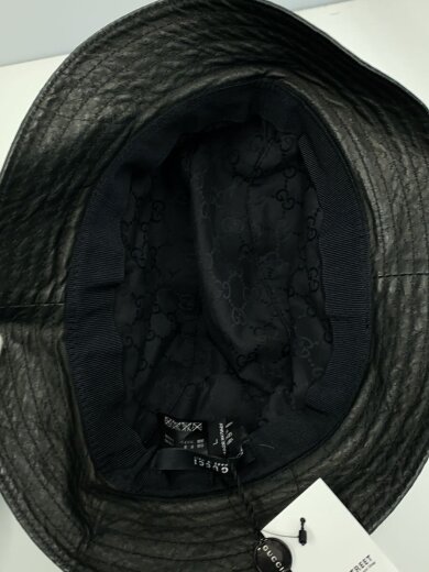 商品画像：バケットハット/L/羊革/BLK/レディース/030367.XN082 4