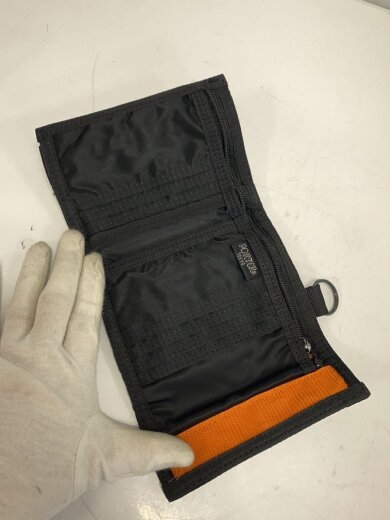 商品画像：3つ折り財布/ナイロン/BLK/無地/メンズ 4