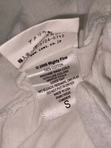 商品画像：Tシャツ/--/--/WHT 6