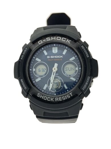 商品画像：腕時計/デジアナ/ラバー/NVY/BLK/SS/AWG-M100SB// 1