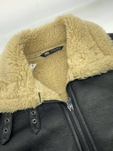 商品画像：レザージャケット・ブルゾン/S/ポリエステル/BLK/無地// 6