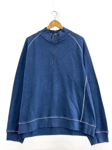 商品画像：TRADITIONAL FIT/ハーフジップスウェット/XL/コットン/BLU// 1