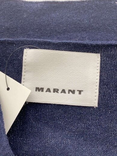 商品画像：ハイゲージコットンウールロゴカーディガン/M/コットン/NVY/274-25801 3