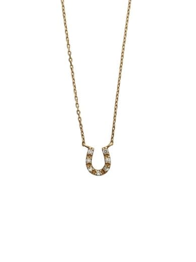 商品画像：ホースシューネックレス/K10/GLD/トップ有/レディース// 1