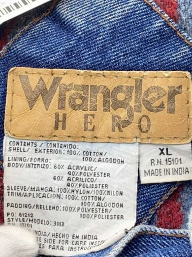 商品画像：HERO/中綿入り/Gジャン/XL/デニム/IDG// 3