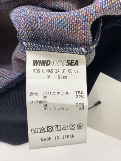 商品画像：ニット・セーター(薄手)/M/ポリエステル/BLU/wds-c-nas-24-q1-cs-02 4