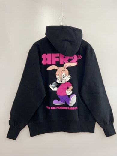 商品画像：ロゴプリント/パーカー/FREE/コットン/BLK// 2