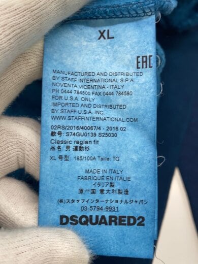 商品画像：スウェット/XL/コットン/BLU/プリント/S74GU0139// 4