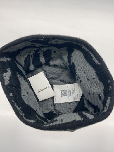 商品画像：GROTTO TOQUE/ニットキャップ/--/ポリエステル/BLK/総柄/メンズ/X000010067 3