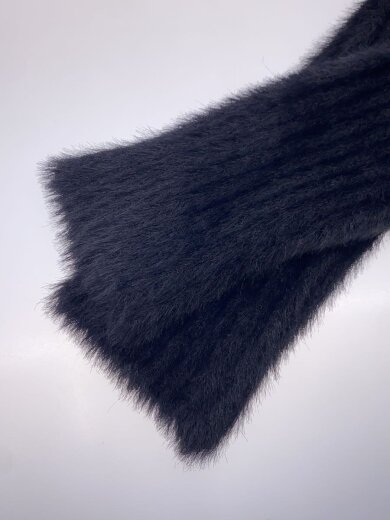 商品画像：RIBED HI-NECK SHAGGY KNIT/ニット/M/ナイロン/BLK/4B004-0125-34// 5