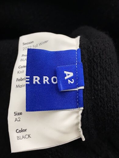 商品画像：ウールニット/22AW/A2/ウール/BLK// 7