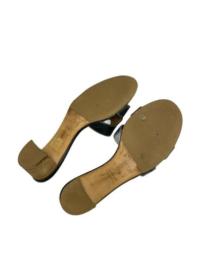 商品画像：オアジス_ヒールサンダル/37.5/BLK/レザー/071002Z 4