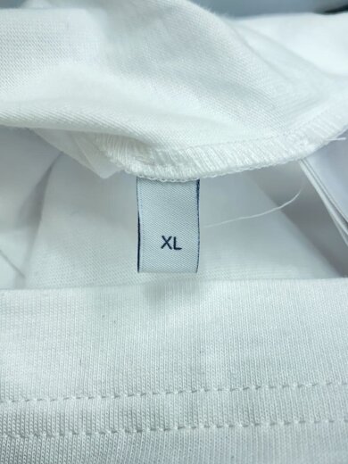 画像：GUCCIロゴエンブロイダリー付きコットンジャージーTシャツ/XL/コットン/WHT/796395 XJG9V4