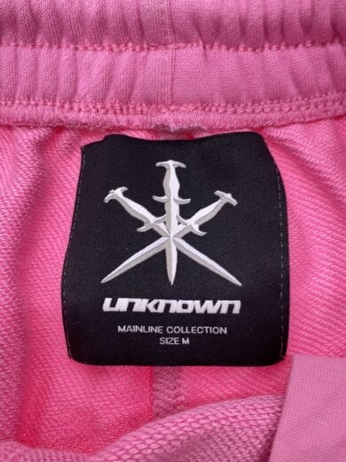 商品画像：OUTLINE CROSS RHINESTONE BAGGY SWEAT SHORTS/M/コットン/PNK// 4