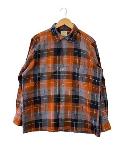 商品画像：50s-60s/USA製/長袖シャツ/L/--/ORN/チェック// 1