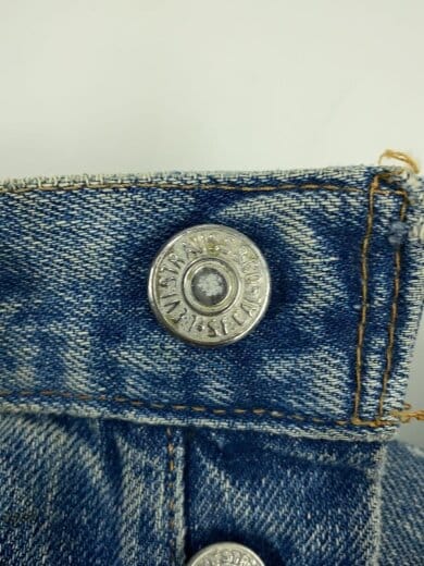 商品画像：60-70s/VT/501/BIGE/後期/実寸W37/デニム/IDG/リペア多/ボタン裏16/股タ 5