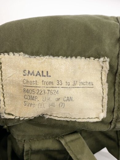 商品画像：60s/M-51 フィッシュテールパーカー/アルミジップ/モッズコート/S/コットン/KHK// 3