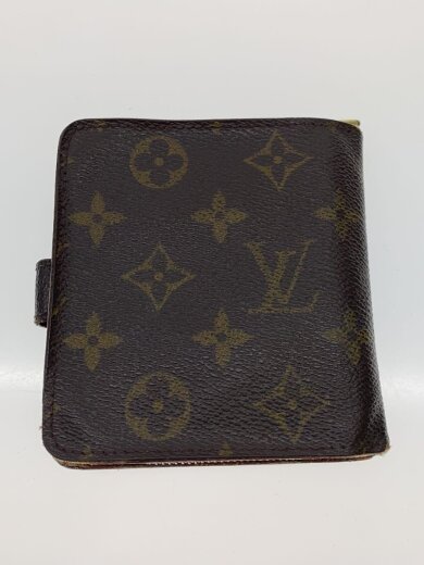 商品画像：コンパクト・ジップ_モノグラム・キャンバス/PVC/BRW/レディース 2