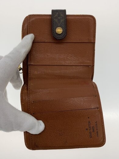 商品画像：コンパクト・ジップ_モノグラム・キャンバス/PVC/BRW/レディース 4