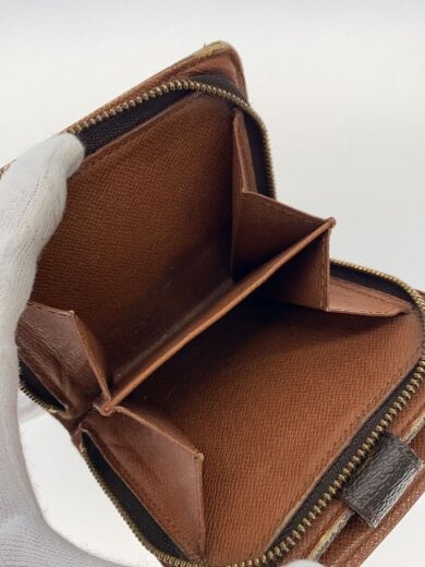 商品画像：コンパクト・ジップ_モノグラム・キャンバス/PVC/BRW/レディース 5