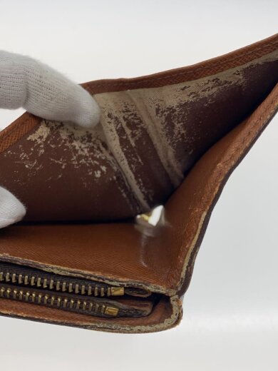 商品画像：コンパクト・ジップ_モノグラム・キャンバス/PVC/BRW/レディース 6