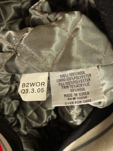 商品画像：スタジャン/44/ウール/RED 5