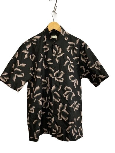 商品画像：半袖シャツ/46/コットン/BLK/花柄/855.020701-1003-357 1