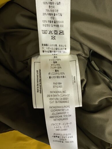 画像：patagoniaダウンジャケット/M/ナイロン/CML/20600FA225