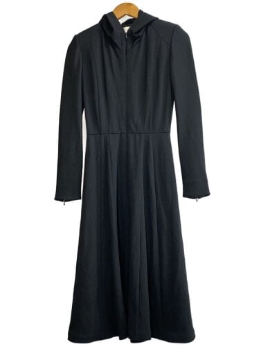 商品画像：長袖ワンピース/38/ウール/BLK 1