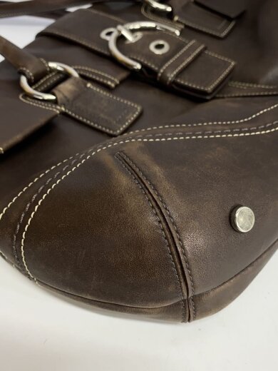 画像：COACHバッグ/レザー/BRW/無地8