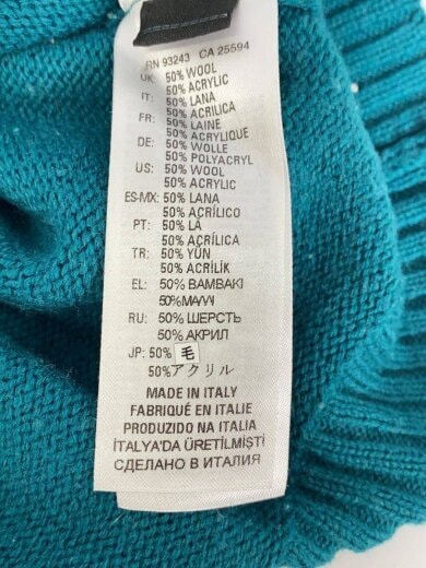 商品画像：ニット・セーター(厚手)/--/ウール/GRN/無地 4