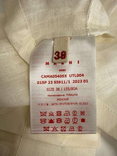 商品画像：半袖ブラウス/36/リネン/BLU/TTMA0240A0UTL003 4