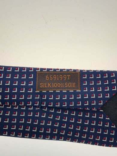 商品画像：ネクタイ/シルク/NVY/総柄/メンズ 4