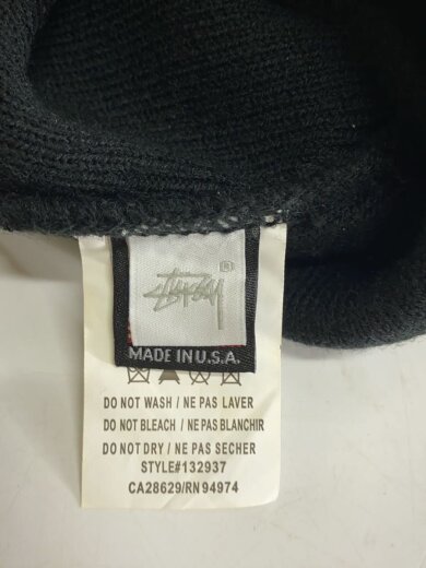 画像：STUSSYニットキャップ/--/アクリル/BLK/メンズ4