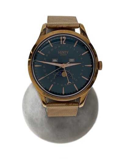 商品画像：クォーツ腕時計/アナログ/GLD/BAYSWATER/ムーンフェイズ/HL39-LM-0210// 1