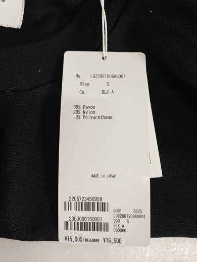 商品画像：長袖Tシャツ/S/レーヨン/BLK/プリント/LUZ2061206A0001 4