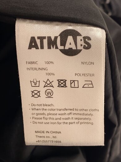 商品画像：ナイロンジャケット/M/ナイロン/BLK/無地/ATMOS　LAB 4