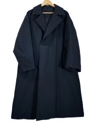 ロングダウンジャケット/L/ナイロン/BLK/無地/164052