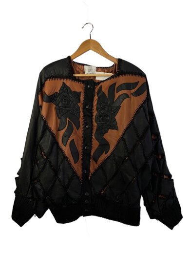 商品画像：TEMPLE/レザージャケット・ブルゾン/レザー/BLK/BRW 1