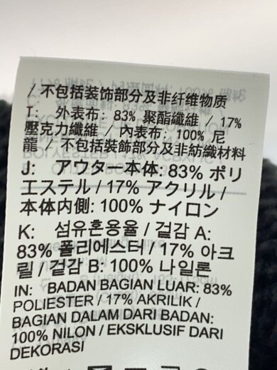 商品画像：フリースジャケット/M/ポリエステル/BLK/BQ6546-008 4