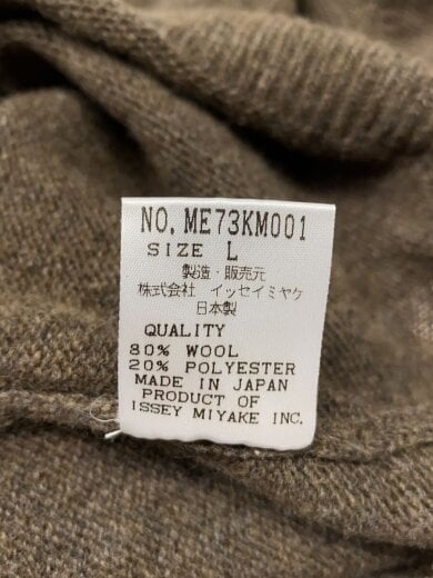 商品画像：ニット・セーター(厚手)/L/ウール/BRW/無地/ME73KM001// 4