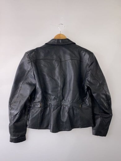 商品画像：レザージャケット・ブルゾン/52/レザー/BLK/無地 2