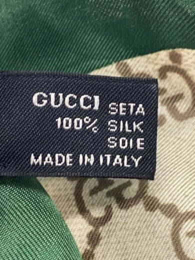 画像：GUCCIスカーフ/シルク/BEG/総柄/レディース//3