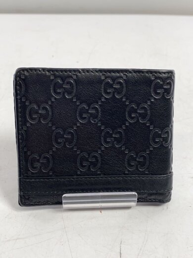 商品画像：2つ折り財布/レザー/BLK/メンズ/365479 2