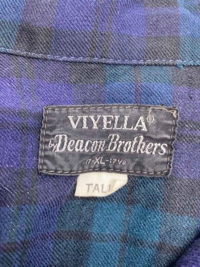 商品画像：Deacon Brothers/ウールオープンカラーシャツ/XL/ウール/NVY/チェック// 3